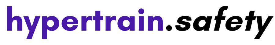 Large Logo Hypertrain.Safety Dark Purple and Black Large Logo Hypertrain.Safety Dark Purple and Black